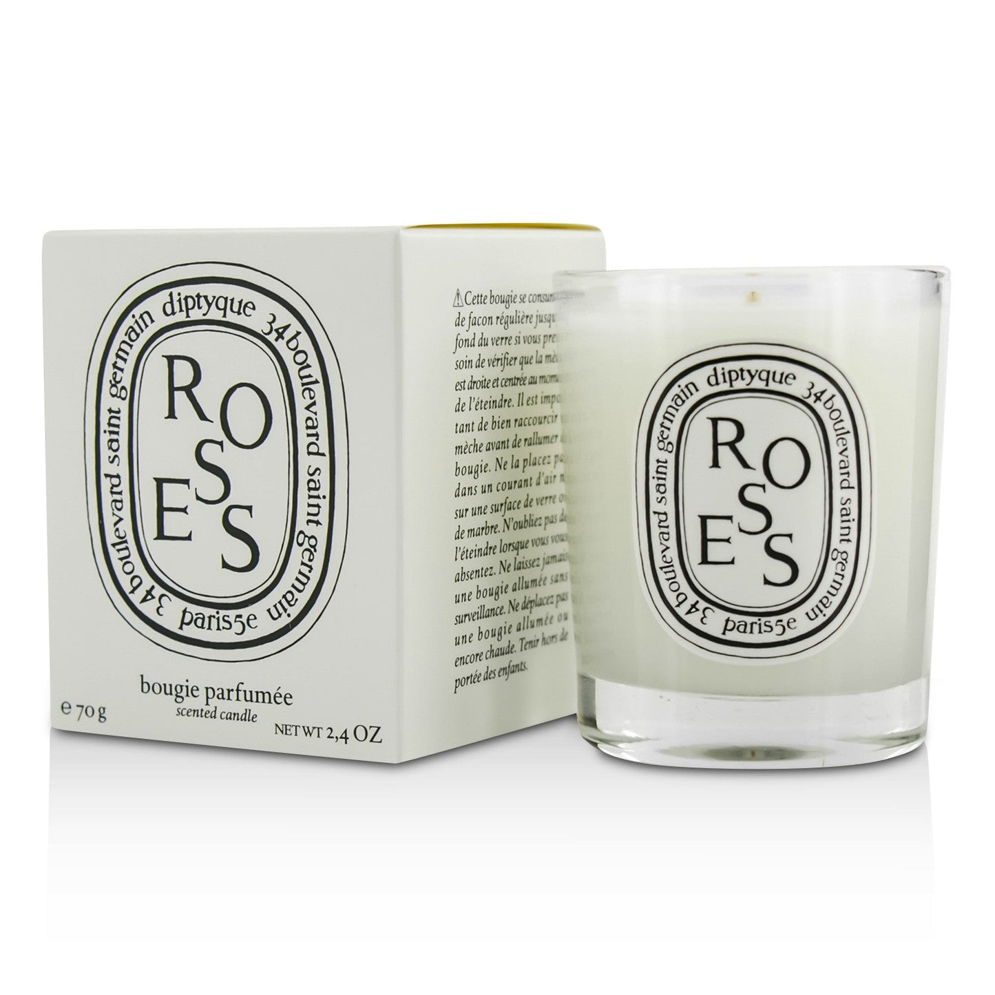 Diptyque Scented Candle - Roses 190g/6.5oz