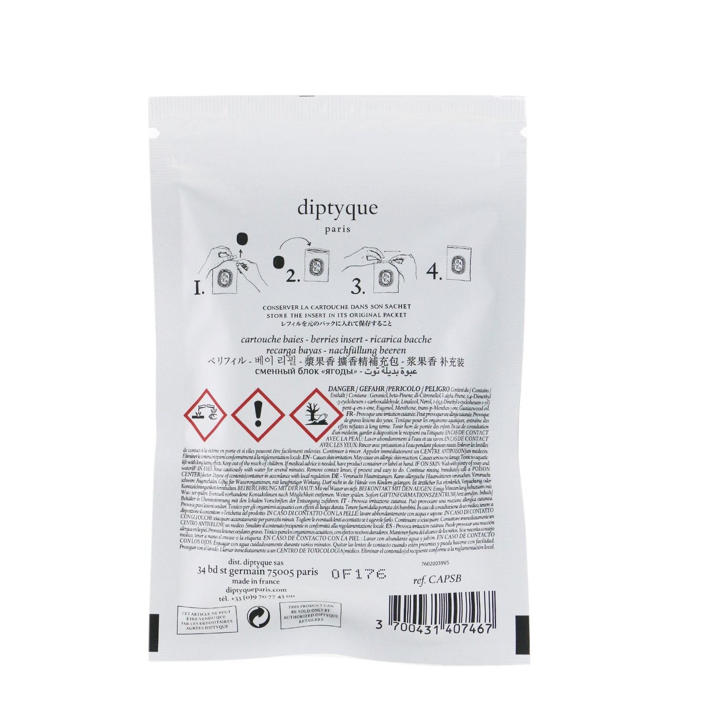 Diptyque Scented Insert - Baies (Berries) 2.1g/0.07oz