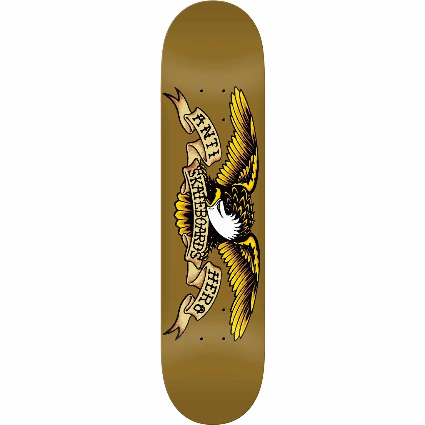 Anti Hero Team Classic Eagle Brown Skateboard Deck 8.06"