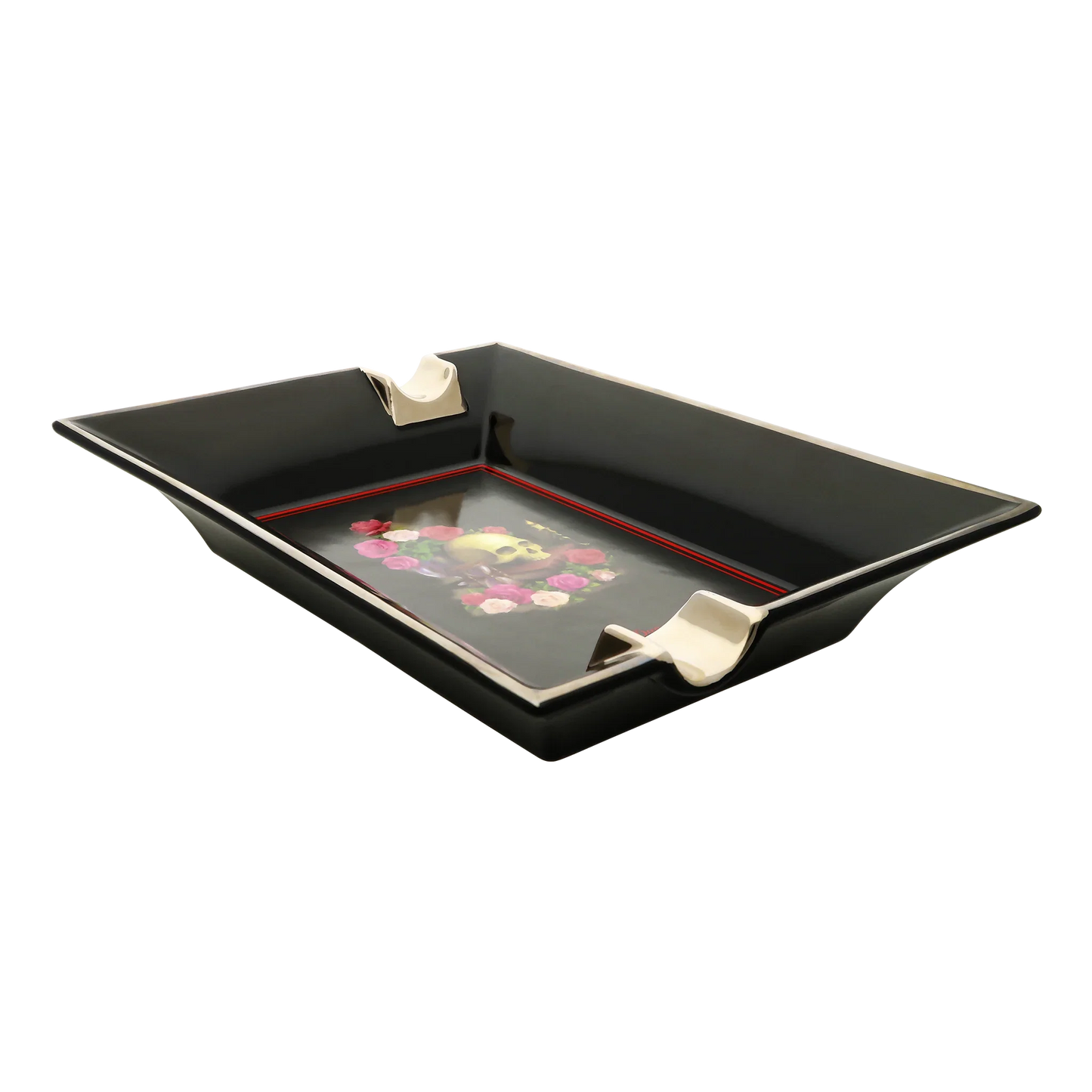 S.T. DUPONT Ashtray Memento Mori Black 006494