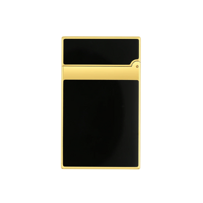 S.T. DUPONT LIGNE 2 BLACK LACQUERED GOLD LIGHTER/BRIQUET 016884
