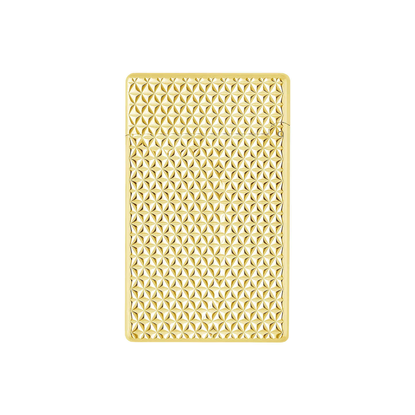 S.T. DUPONT INITIAL DIAMOND HEAD GOLD LIGHTER/BRIQUET 020821