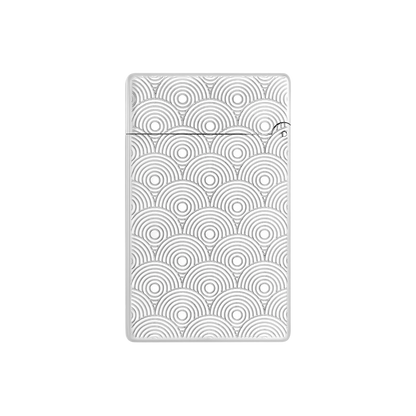 S.T. DUPONT Initial Cinetique Guilloche Palladium Lighter/Briquet 020844
