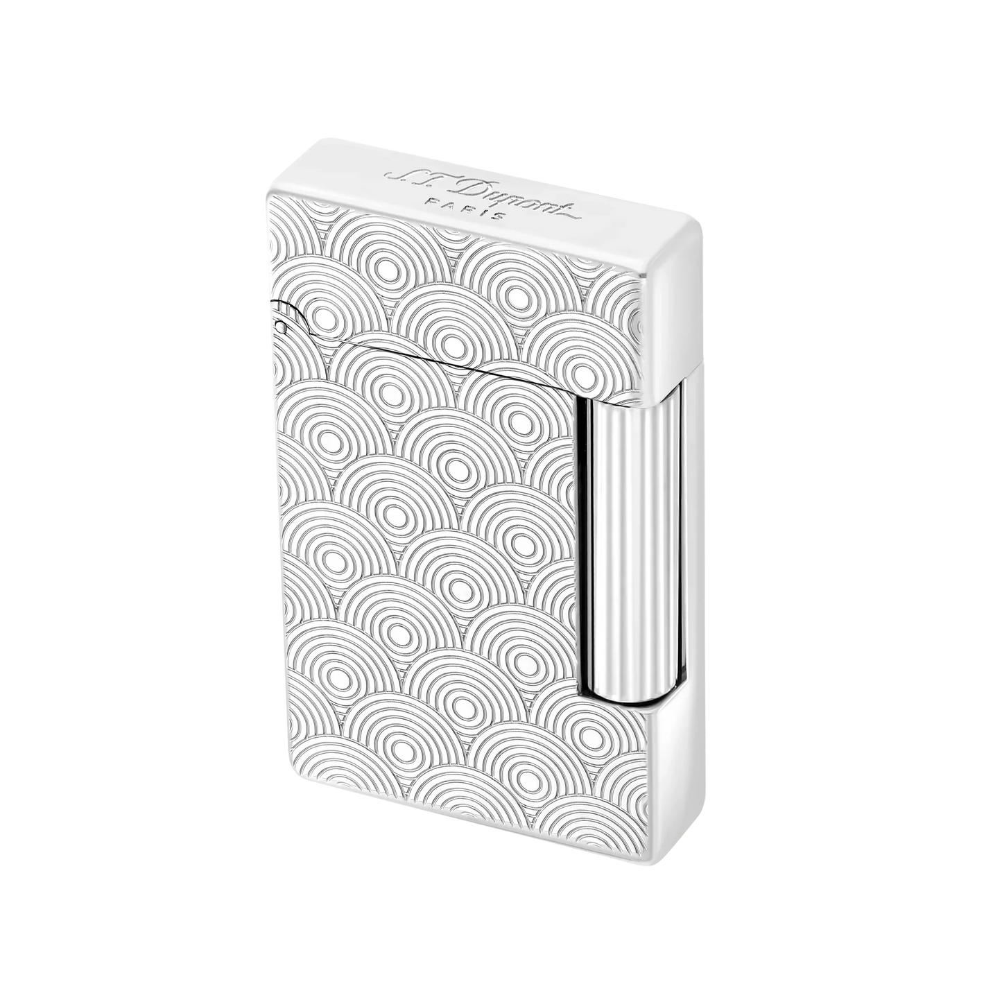 S.T. DUPONT Initial Cinetique Guilloche Palladium Lighter/Briquet 020844