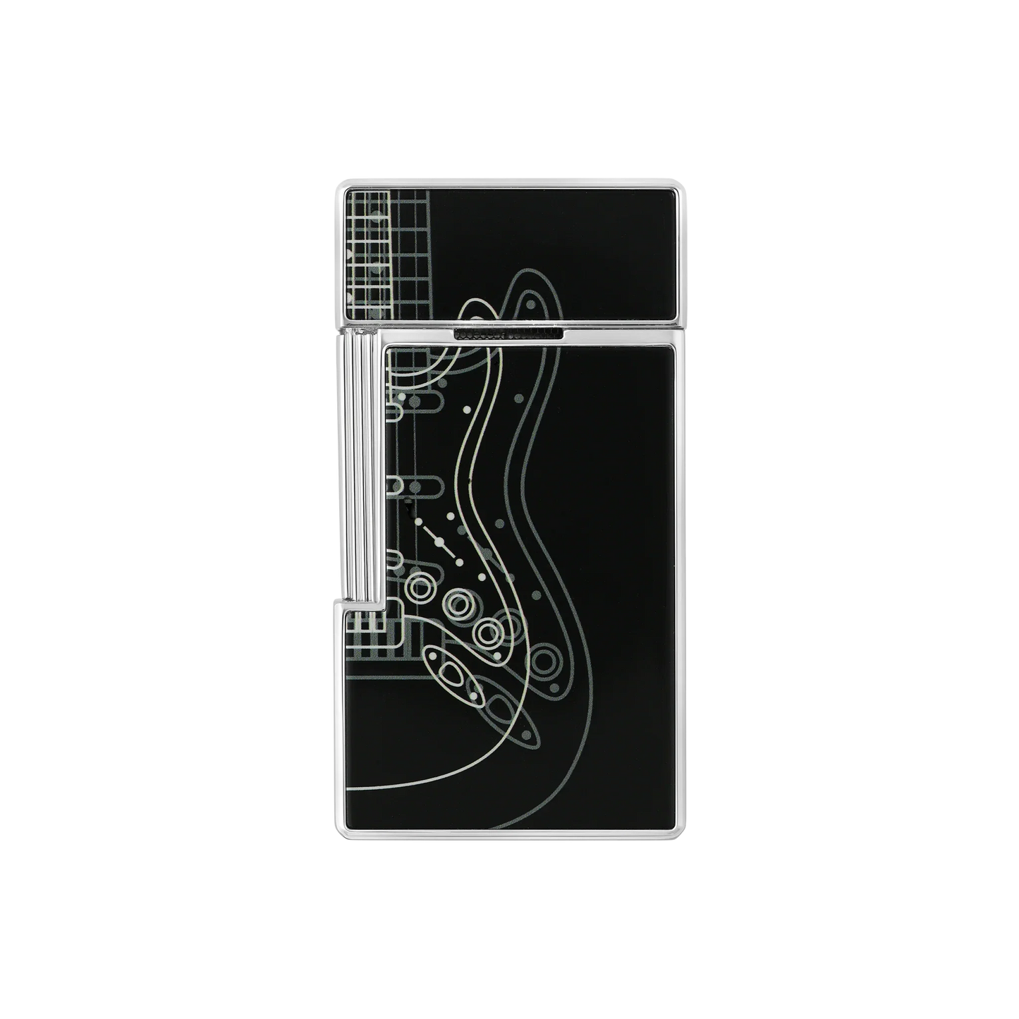 S.T. DUPONT Fender Biggy Black Lacquered Lighter/Briquet 025025
