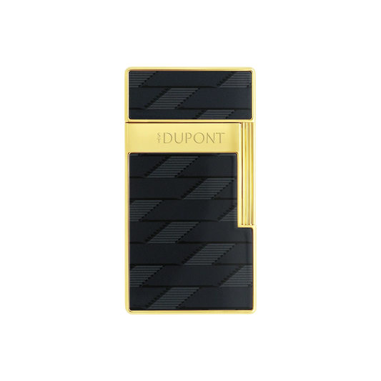 S.T. DUPONT Biggy Monogram 1872 Black Lacquered Lighter/Briquet 025079