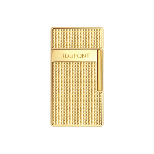 S.T. DUPONT Biggy Diamond Head Gold Lighter/Briquet 025209