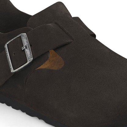 Unisex London Suede Leather Black Regular/Wide