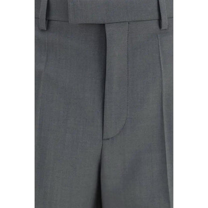 Valentino Garavani Gray Wool Oves Aries Dress Pants