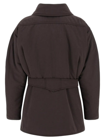 The Andamane Brown Polyester Parka