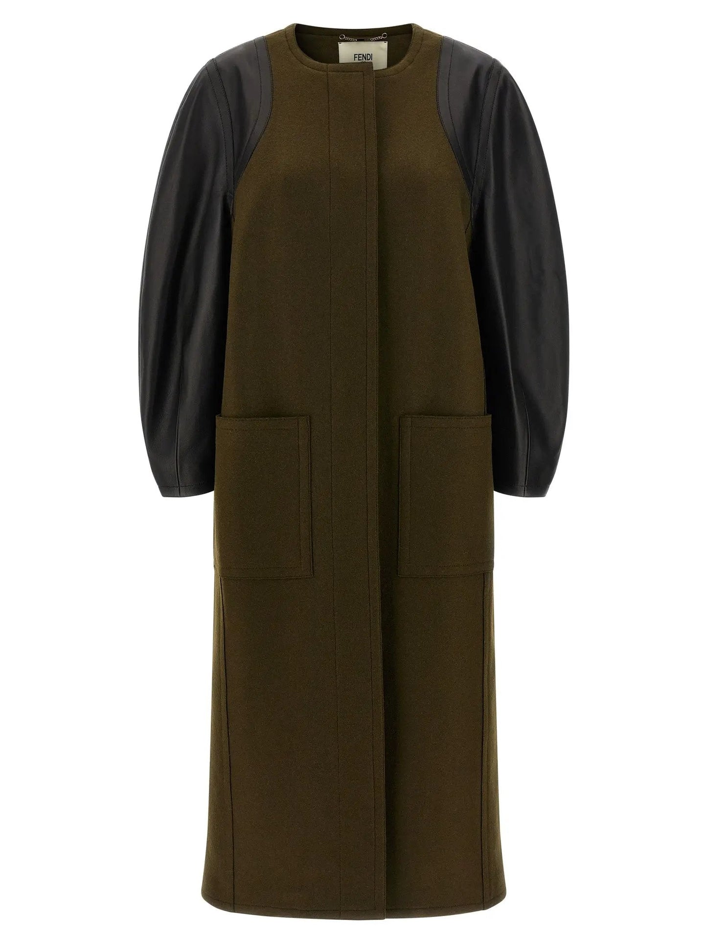 Fendi Bicolor Viscose Coat