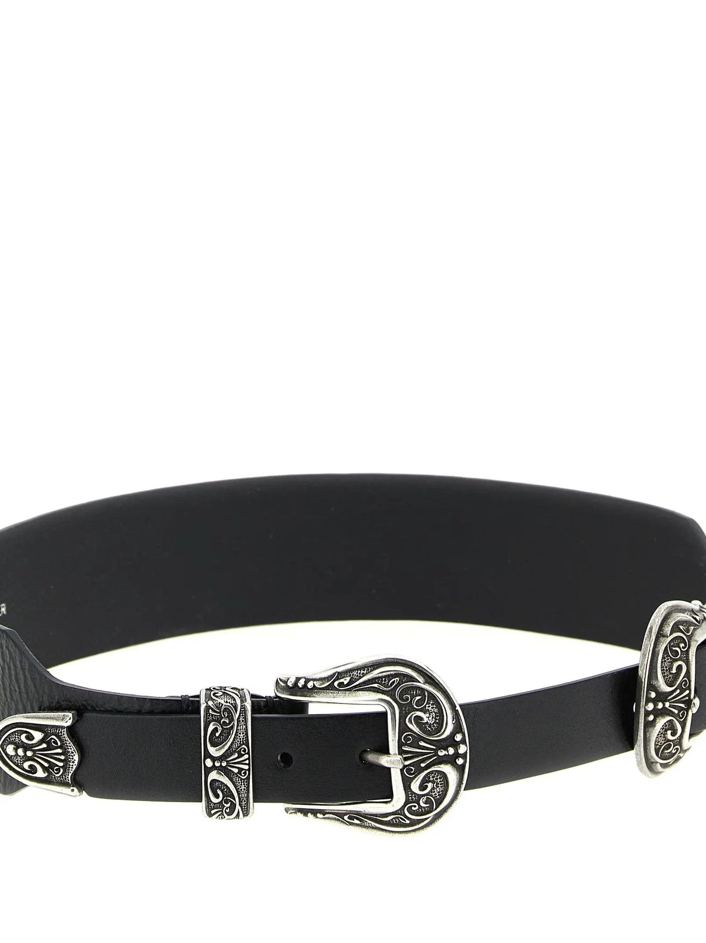 Golden Goose Black Cowhide Regular Belt