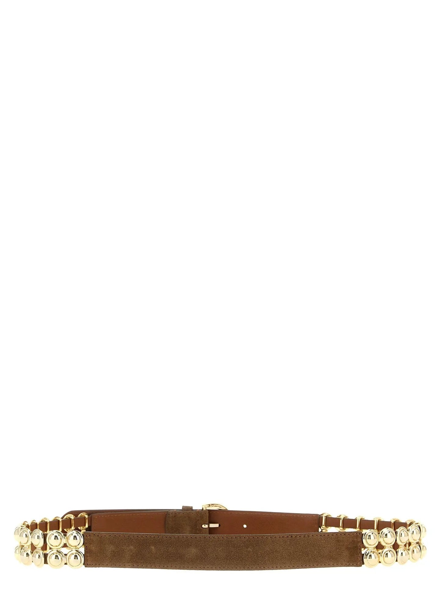 PINKO Brown Lamb Leather Regular Belt