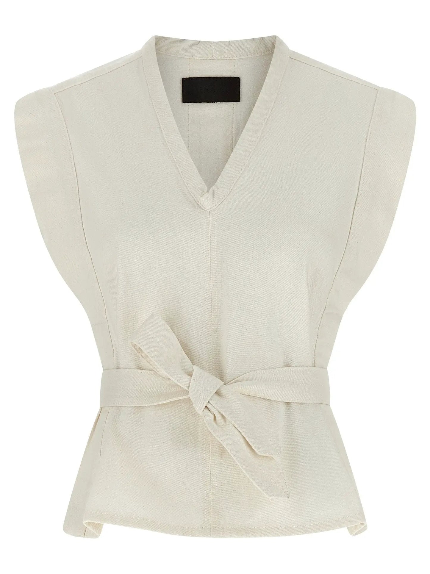 Lemaire White Cotton Sleeveless Jacket