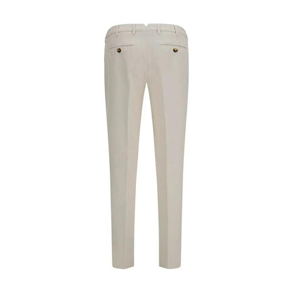Brunello Cucinelli White Cotton Casual Pants