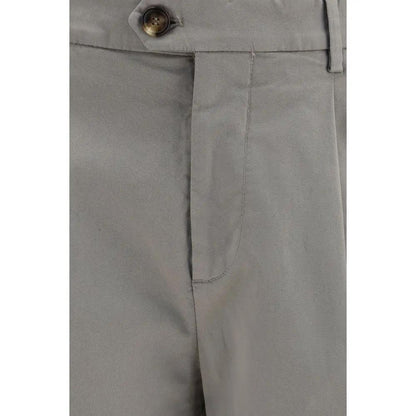 Brunello Cucinelli Bicolor Cotton Chino Pants