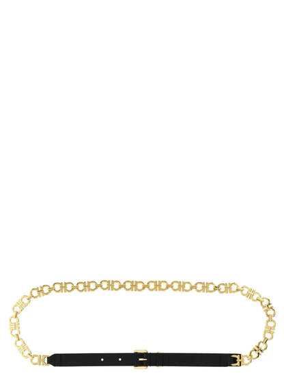 Ferragamo Black Calfskin Belt