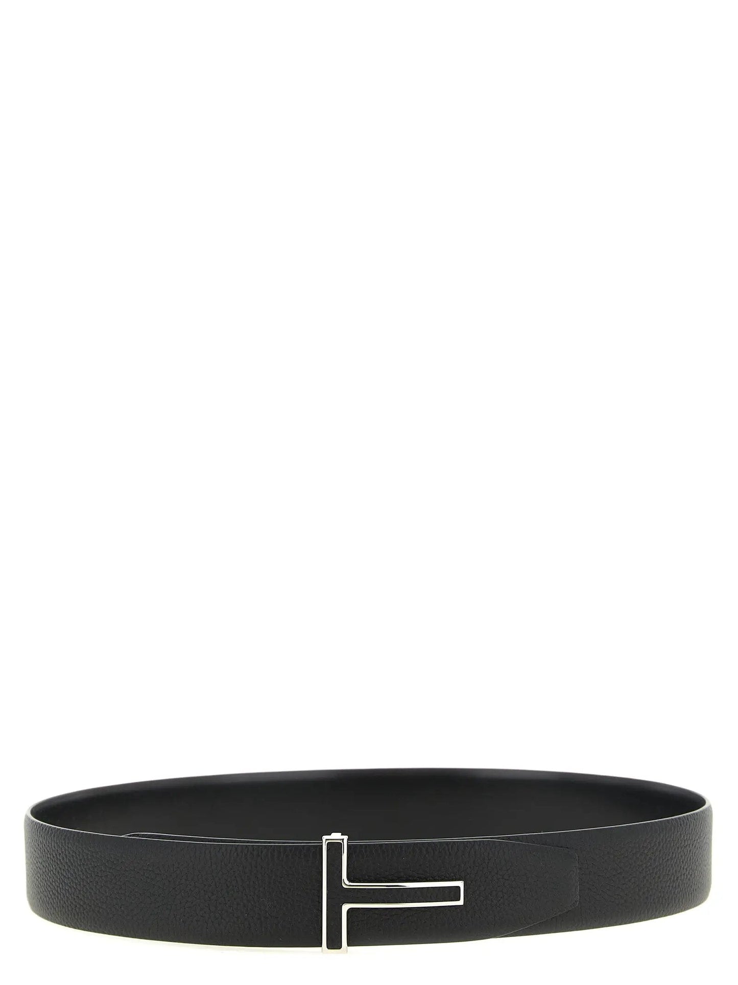 Tom Ford Black Calfskin Regular Belt