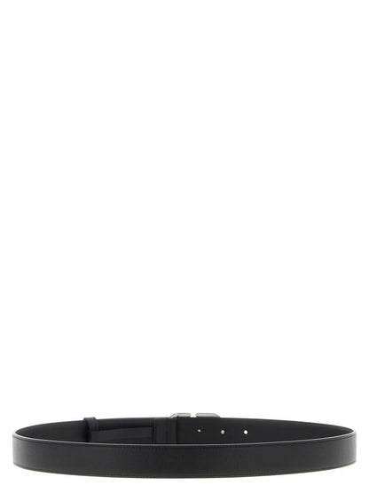 Valentino Garavani Black Calfskin Regular Belt