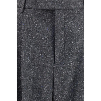Valentino Garavani Gray Wool Oves Aries Pants