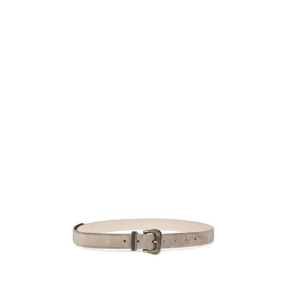 Brunello Cucinelli Beige Calf Leather Bos Taurus Regular Belt