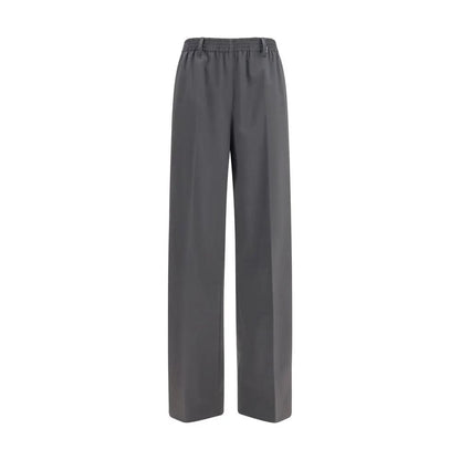 Miu Miu Gray Wool Casual Pants