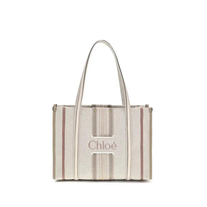 Chloé Beige Cotton Shoulder Bag