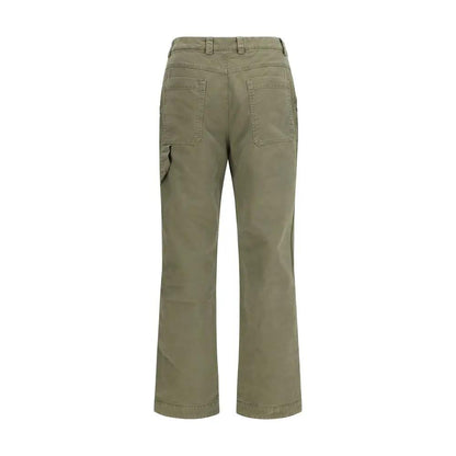 Off-White Bicolor Cotton Casual Pants