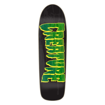 Creature Skateboard Deck Logo Spray Black 9.30" x 31.925"