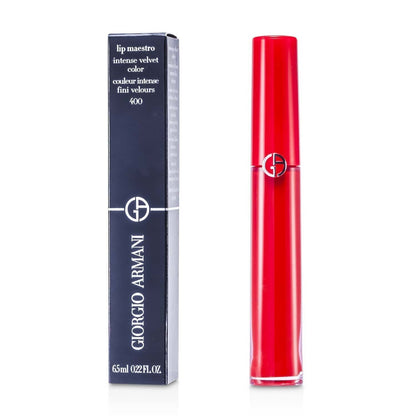 Giorgio Armani Lip Maestro Intense Velvet Color (Liquid Lipstick) - # 402 (Chinese Lacquer) (Unboxed)  6.5ml/0.22oz