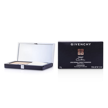 Givenchy Teint Couture Long Wear Compact Foundation & Highlighter SPF10 - # 4 Elegant Beige (Unboxed)  10g/0.35oz