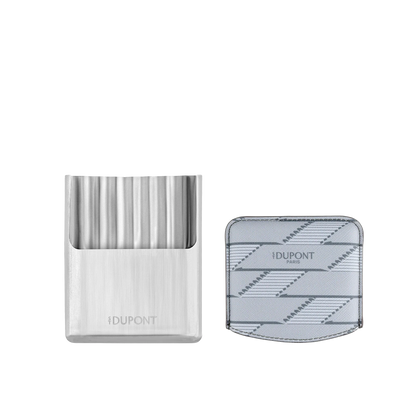 S.T. DUPONT Monogram 1872 Grey Coated Canvas Cigarette Case/Étui Cigarette 183180