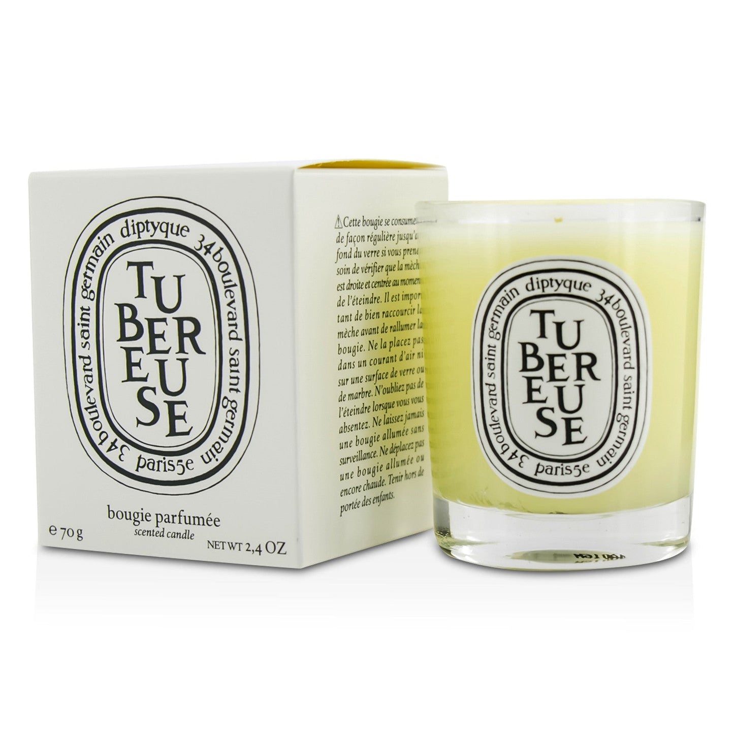 Diptyque Scented Candle - Tubereuse (Tuberose)  190g/6.5oz