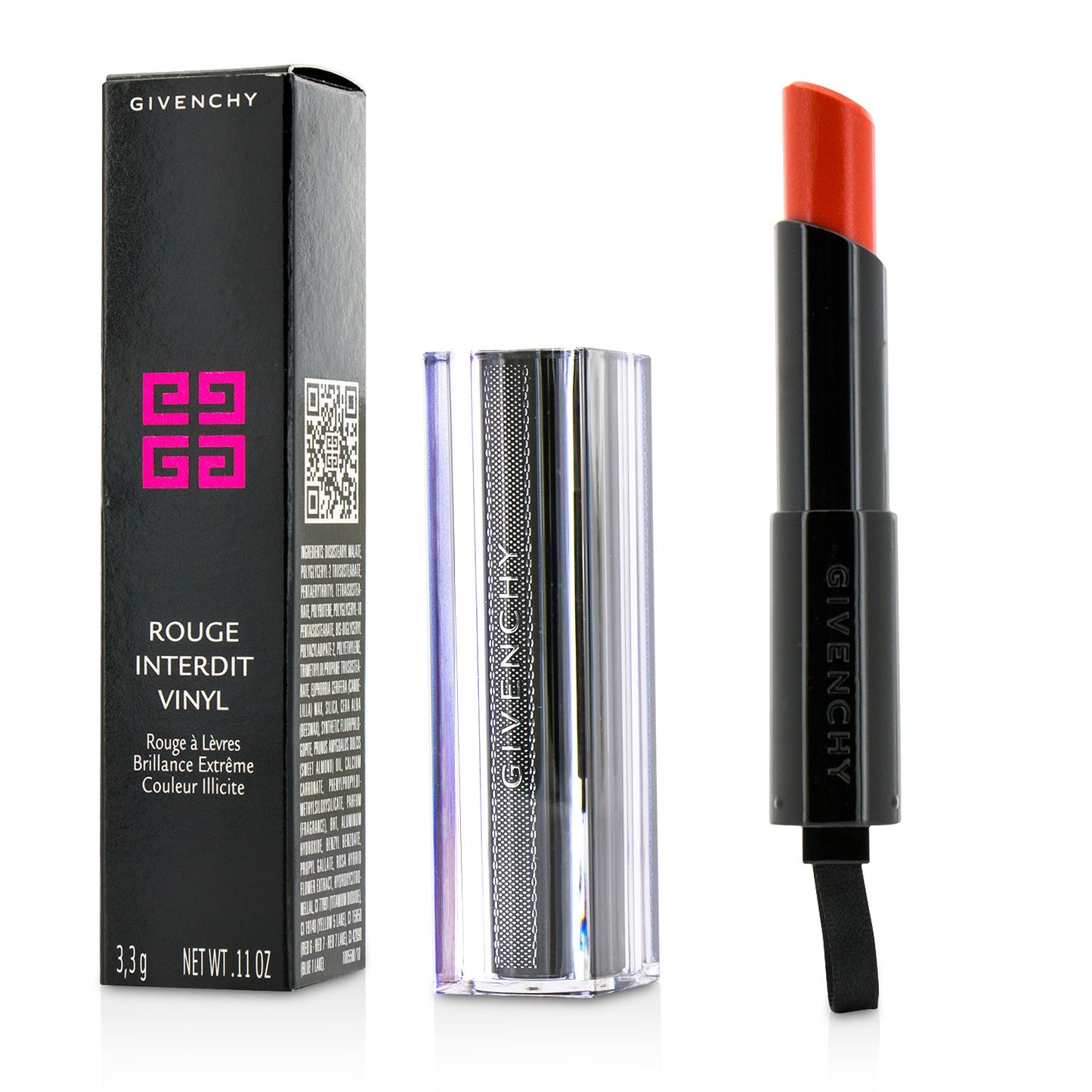 Givenchy Rouge Interdit Vinyl Extreme Shine Lipstick - # 07 Fuchsia Illicite (Unboxed)  3.3g/0.11oz