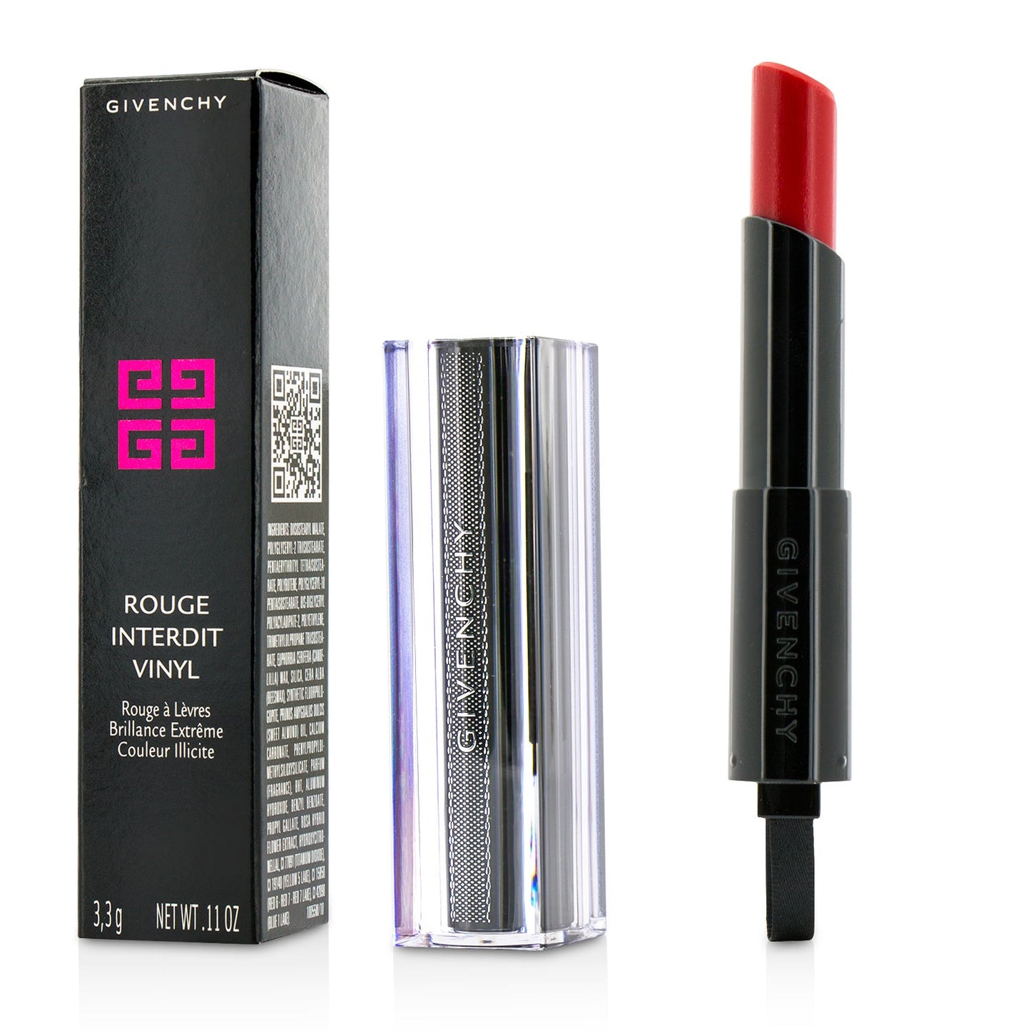Givenchy Rouge Interdit Vinyl Extreme Shine Lipstick - # 12 Grenat Envoutant (Unboxed)  3.3g/0.11oz