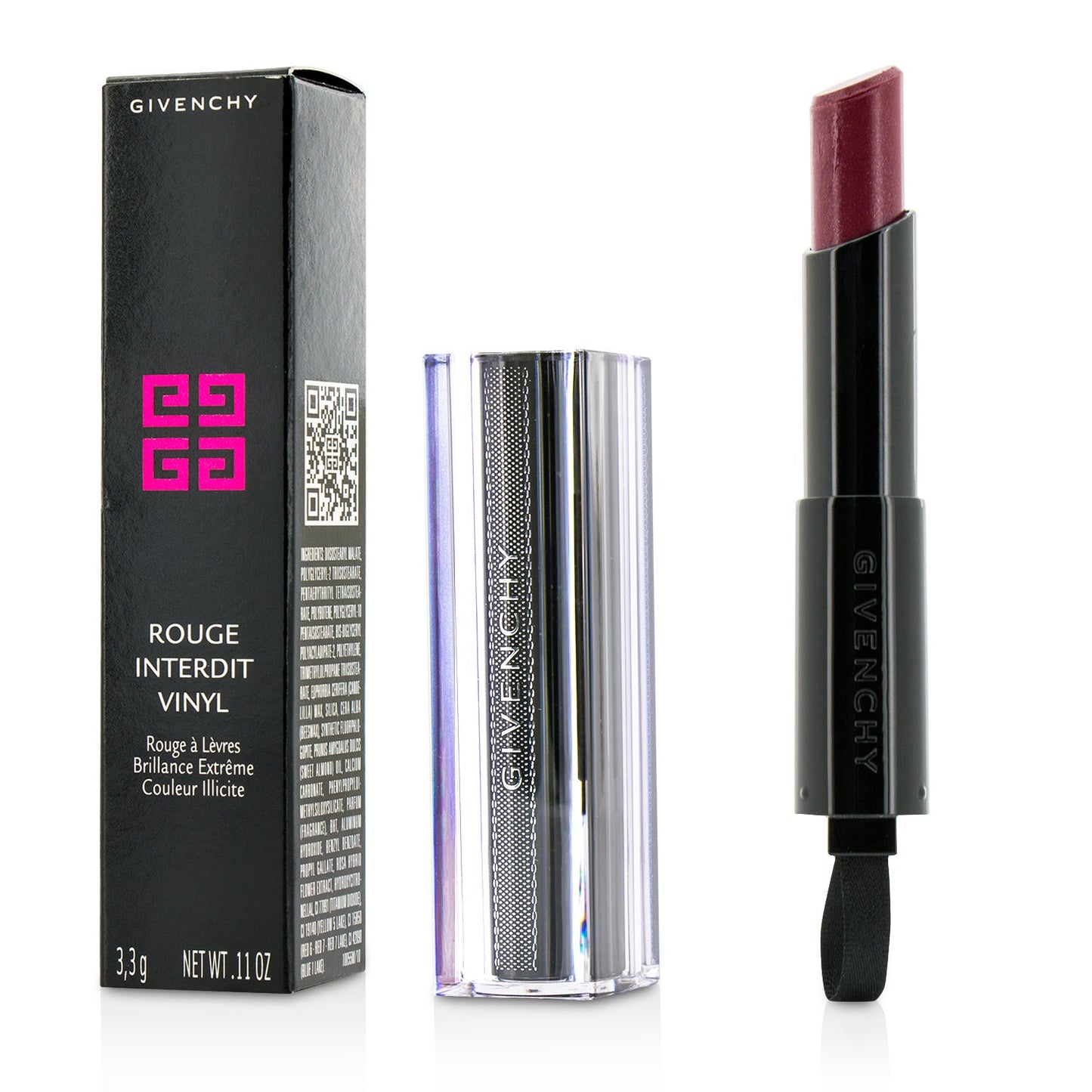 Givenchy Rouge Interdit Vinyl Extreme Shine Lipstick - # 07 Fuchsia Illicite (Unboxed)  3.3g/0.11oz