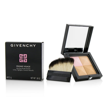 Givenchy Prisme Visage Silky Face Powder Quartet - # 4 Dentelle Beige (Box Slightly Damaged)  11g/0.38oz