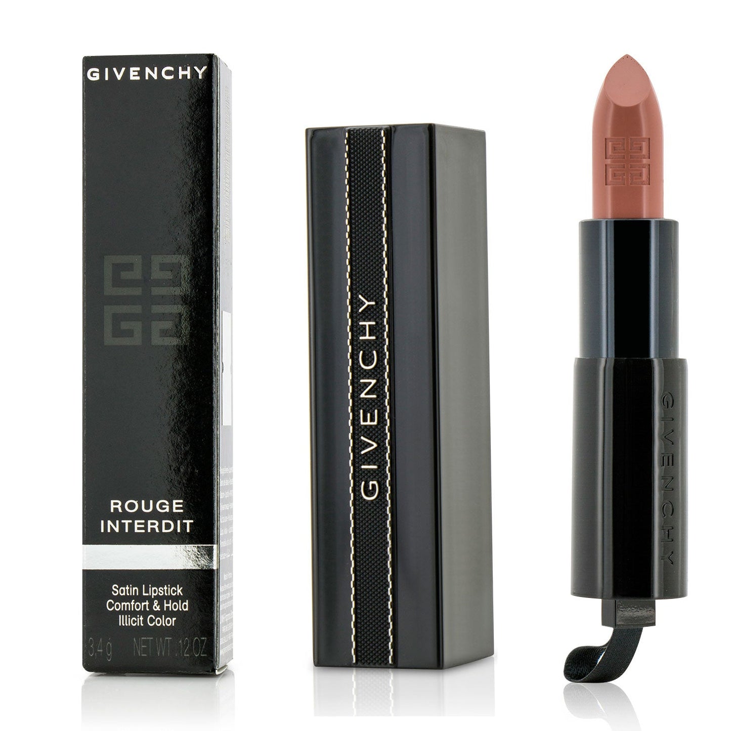 Givenchy Rouge Interdit Satin Lipstick - # 26 Midnight Red  3.4g/0.12oz