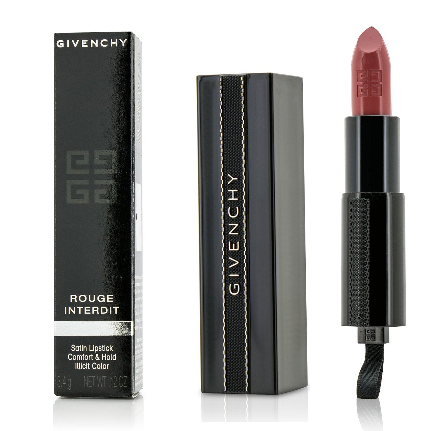 Givenchy Rouge Interdit Satin Lipstick - # 26 Midnight Red  3.4g/0.12oz
