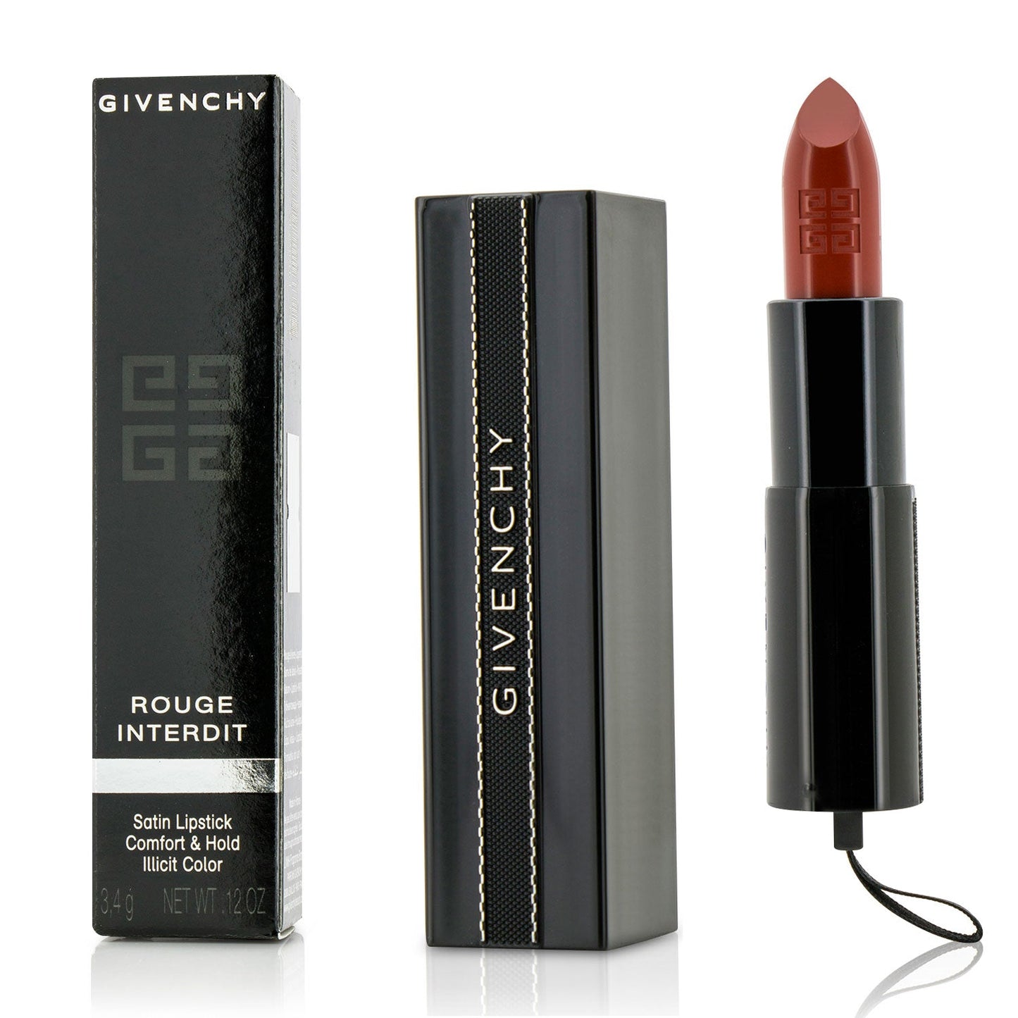 Givenchy Rouge Interdit Satin Lipstick - # 16 Wanted Coral  3.4g/0.12oz
