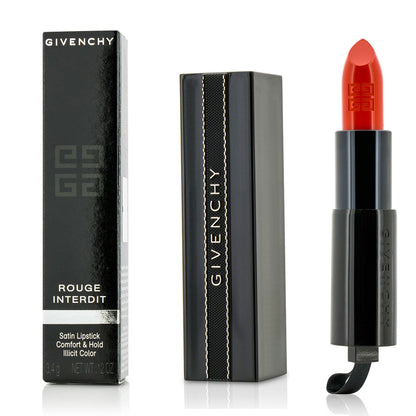 Givenchy Rouge Interdit Satin Lipstick - # 16 Wanted Coral  3.4g/0.12oz
