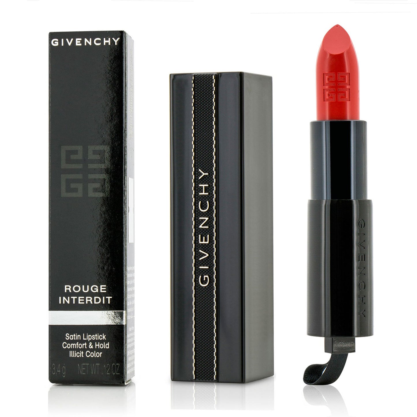 Givenchy Rouge Interdit Satin Lipstick - # 13 Rouge Interdit  3.4g/0.12oz