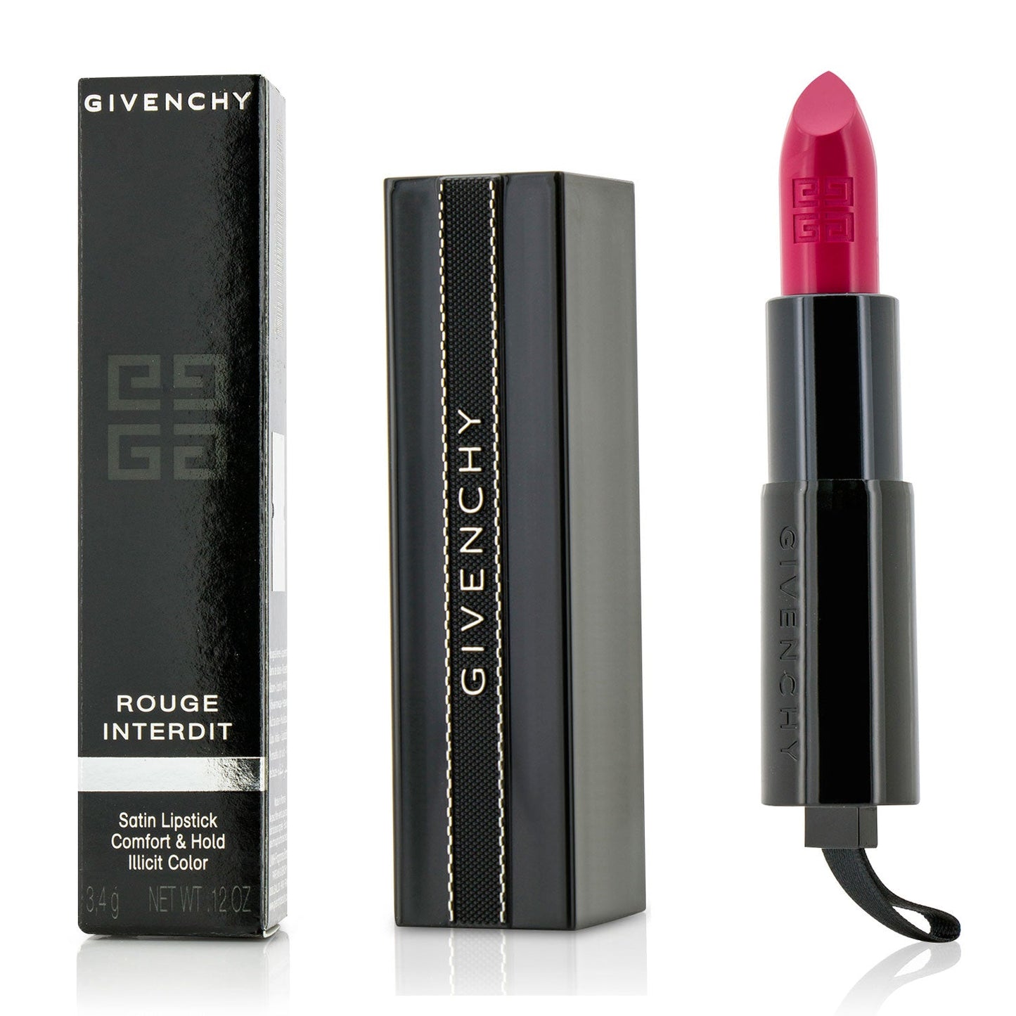 Givenchy Rouge Interdit Satin Lipstick - # 23 Fuchsia-in-the-know  3.4g/0.12oz