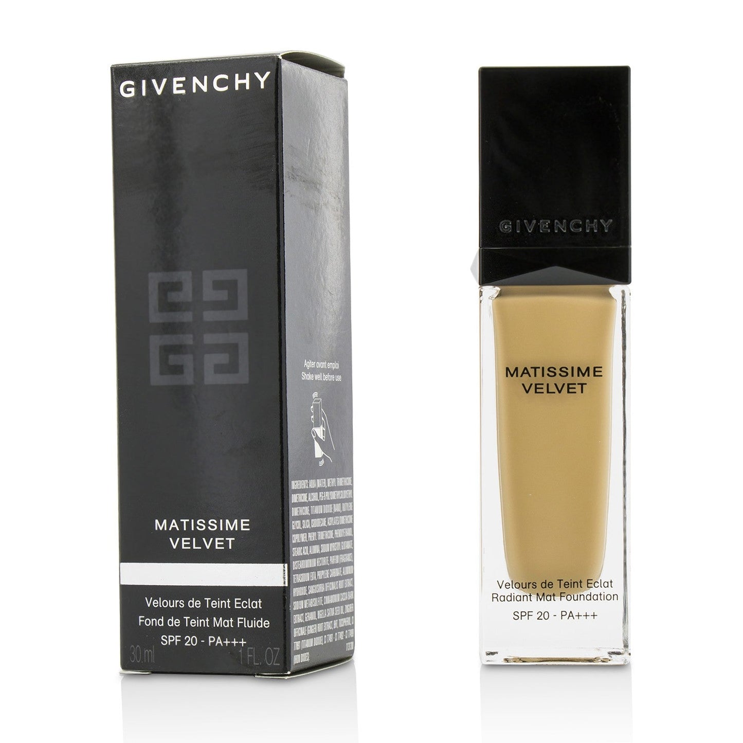 Givenchy Matissime Velvet Radiant Mat Fluid Foundation SPF 20 - #03 Mat Sand (Box Slightly Damaged)  30ml/1oz
