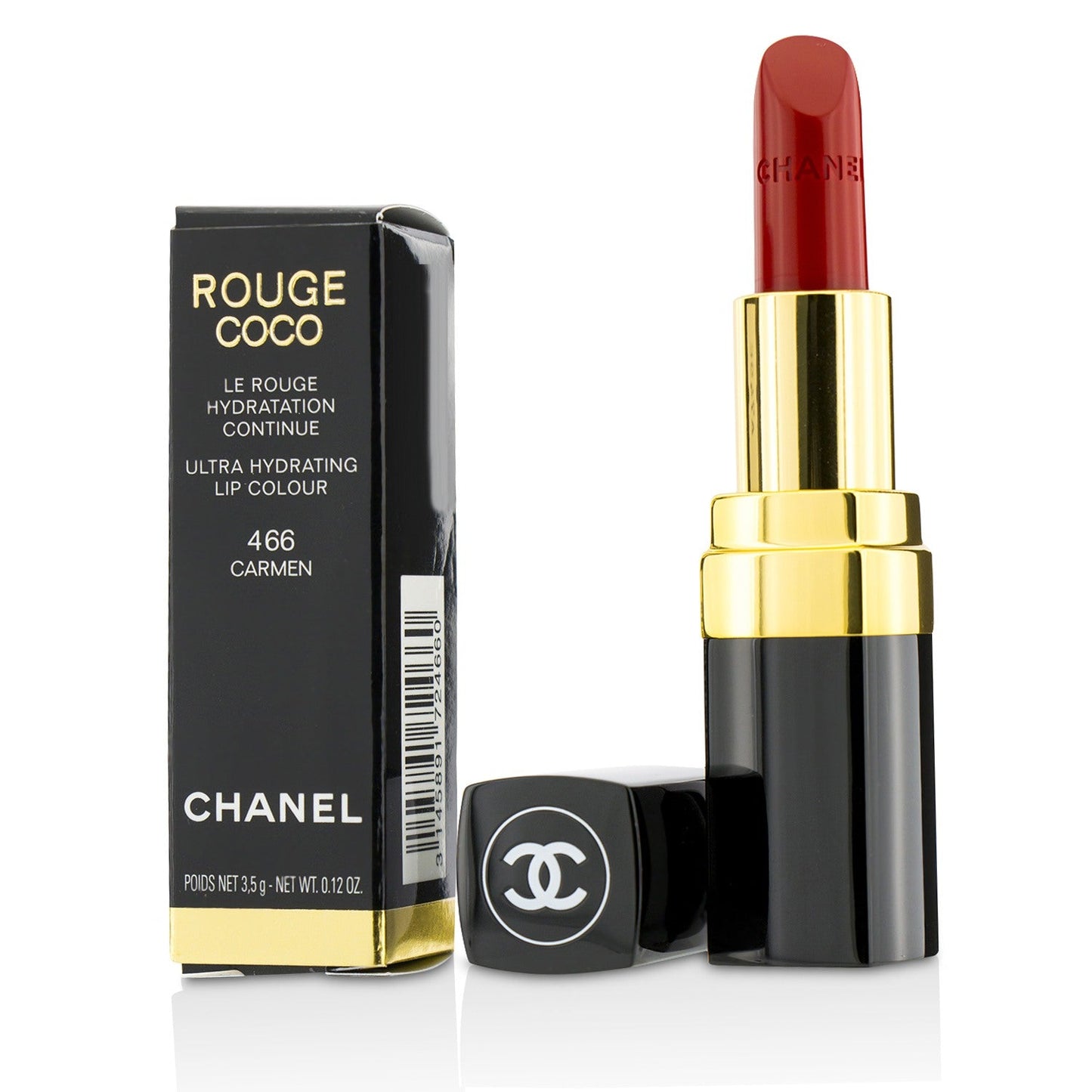 Chanel Rouge Coco Ultra Hydrating Lip Colour - # 480 Corail Vibrant  3.5g/0.12oz