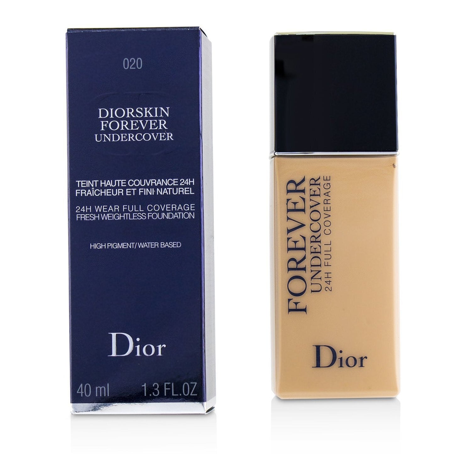Christian Dior Diorskin Forever Undercover 24H Wear Full Coverage Water Based Foundation - # 040 Honey Beige  40ml/1.3oz