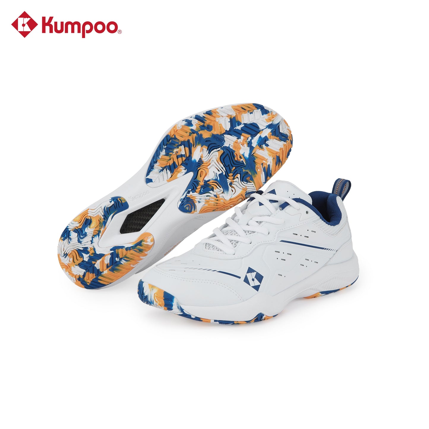 Kumpoo KH-E317 Badminton Shoe (White/Blue)