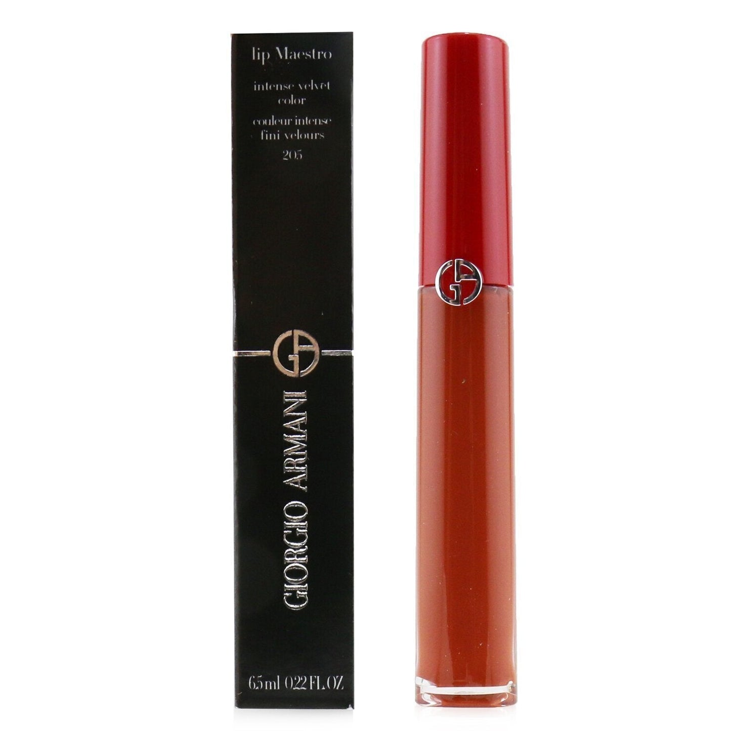 Giorgio Armani Lip Maestro Intense Velvet Color (Liquid Lipstick) - # 402 (Chinese Lacquer) (Unboxed)  6.5ml/0.22oz