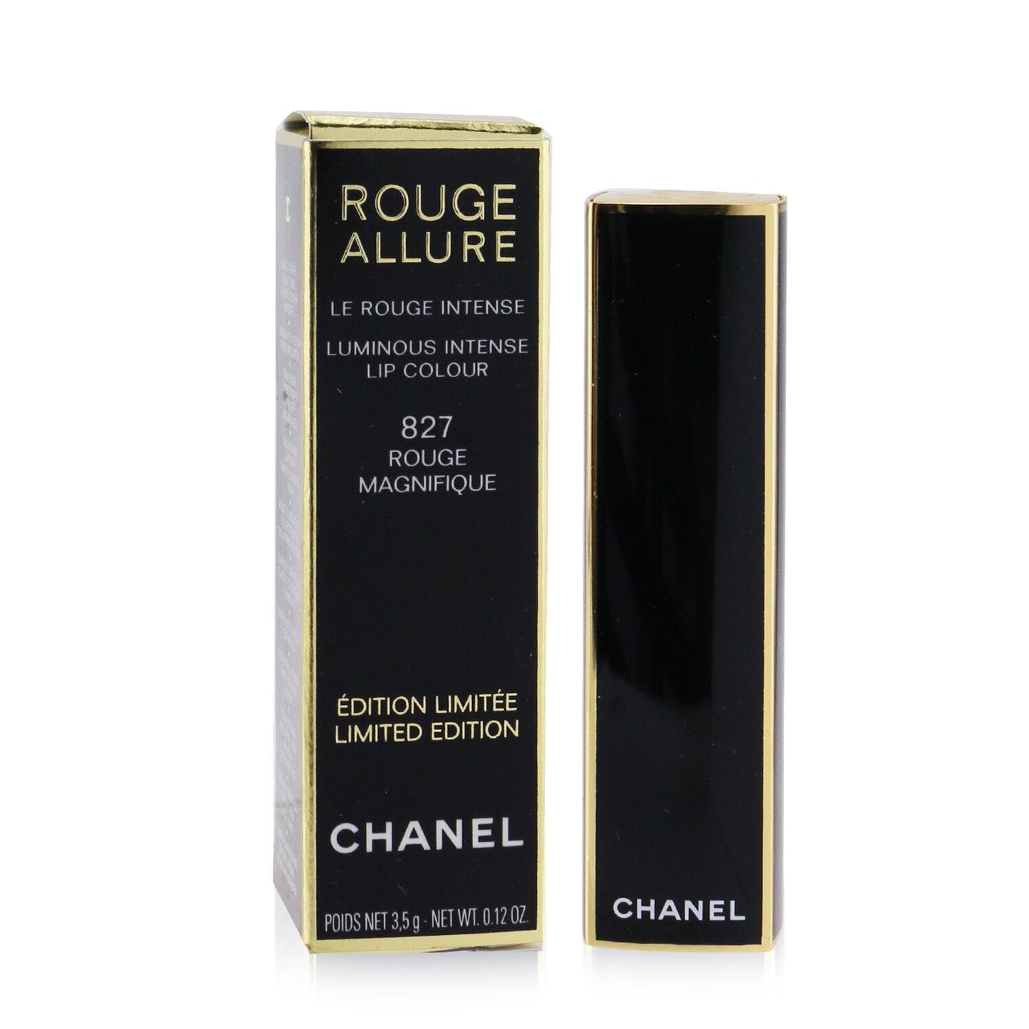 Chanel Rouge Allure Luminous Intense Lip Colour (Limited Edition) - # 607 Camelia Rouge Metal  3.5g/0.12oz