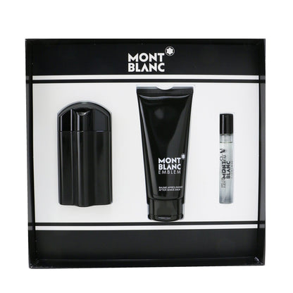 Montblanc Emblem Coffret: Eau De Toilette Spray 100ml/3.3oz + After Shave Balm 100ml/3.3oz + Eau De Toilette Spray 7.5ml/0.25oz  3pcs
